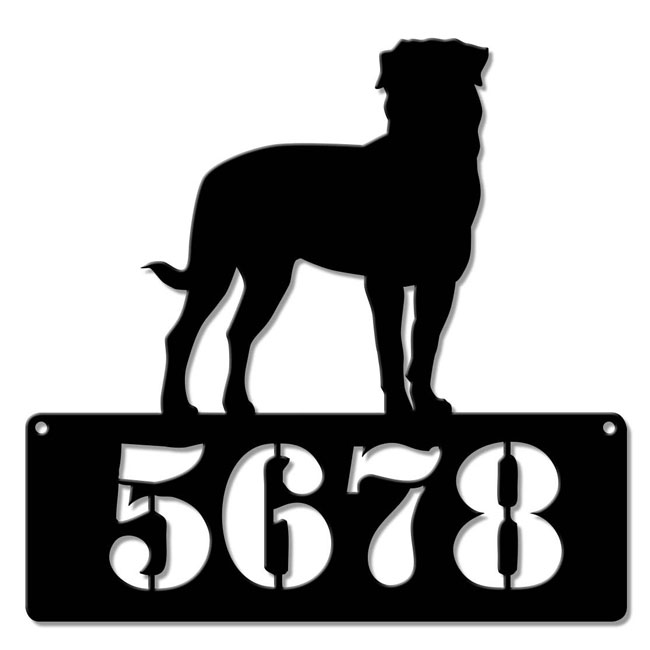 Rottweiler Address Sign