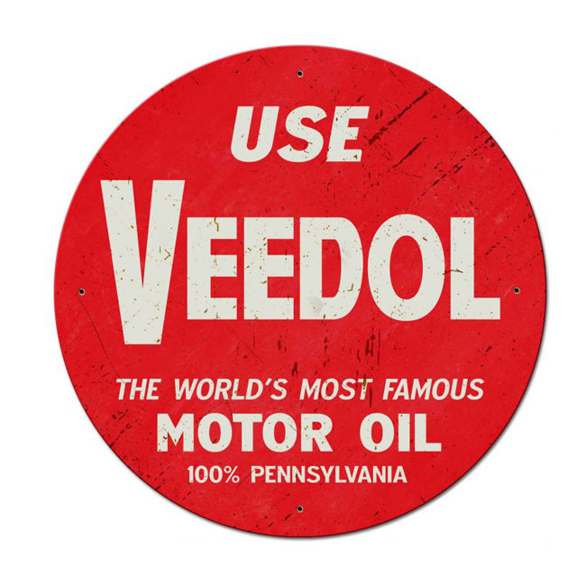 Use Veedol Motor Oil Sign