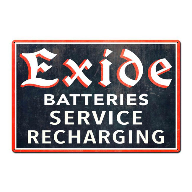 Exide Batteries Sign