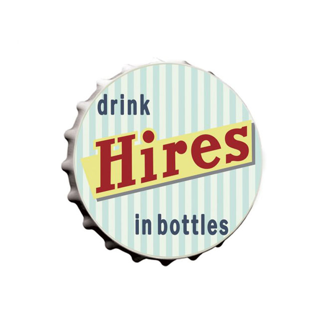 Hires Root Beer Bottle Cap Sign