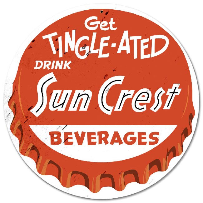Sun Crest Soda Sign