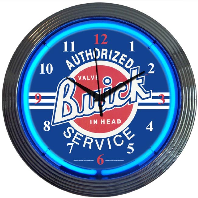 Buick Service Neon Clock