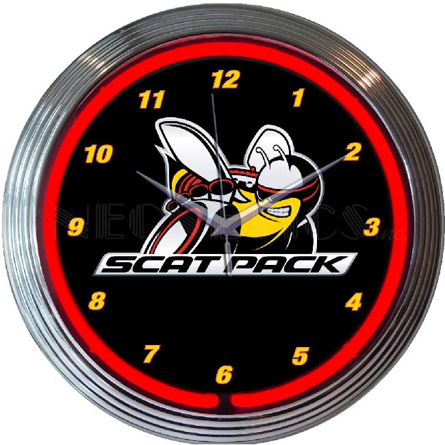 Scat Pack Neon Clock