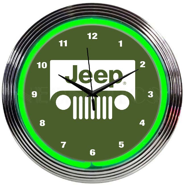 Jeep Neon Clock