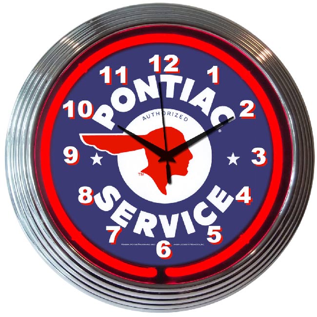 Pontiac Neon Clock