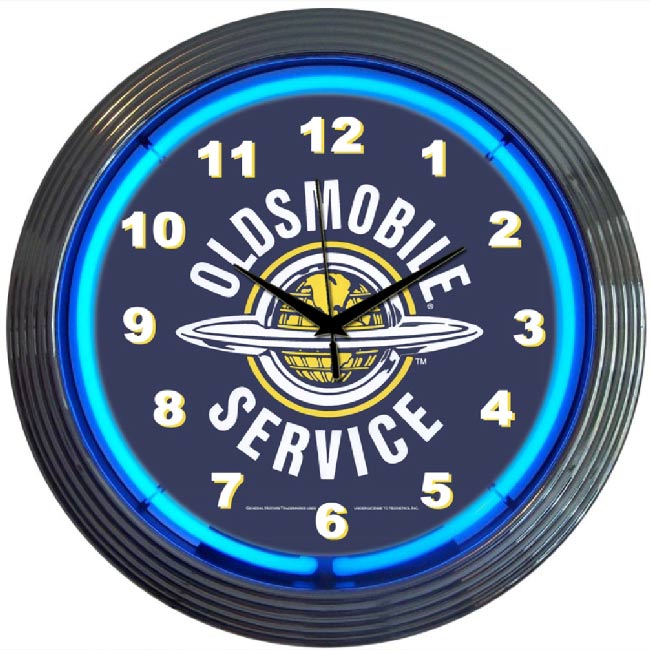 Oldsmobile Neon Clock