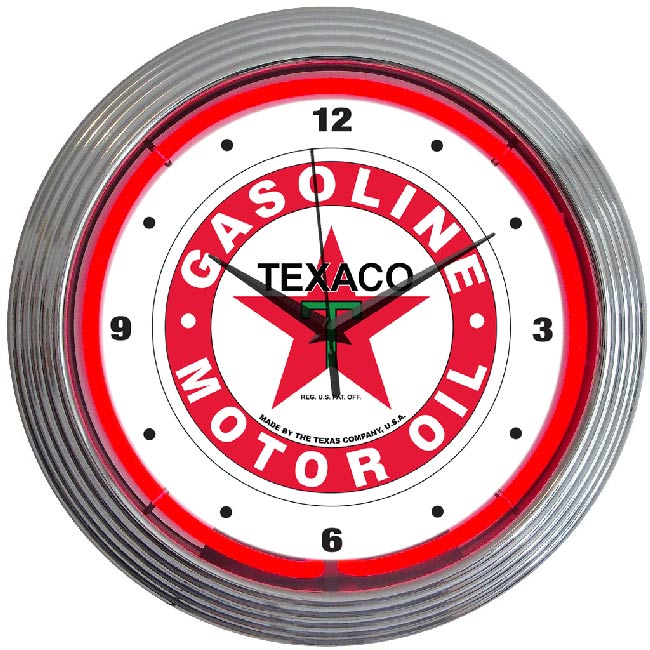 Texaco Neon Clock