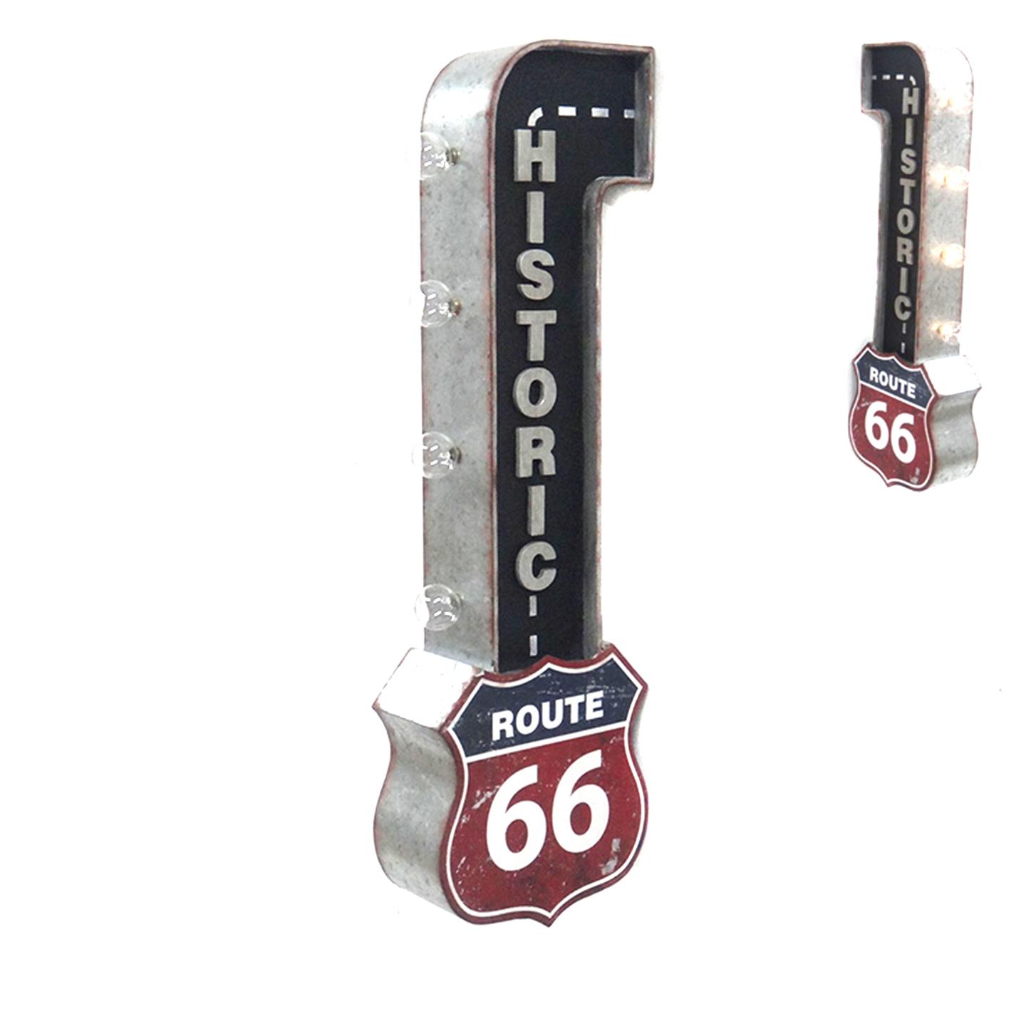 Route 66 LED Wall Sign