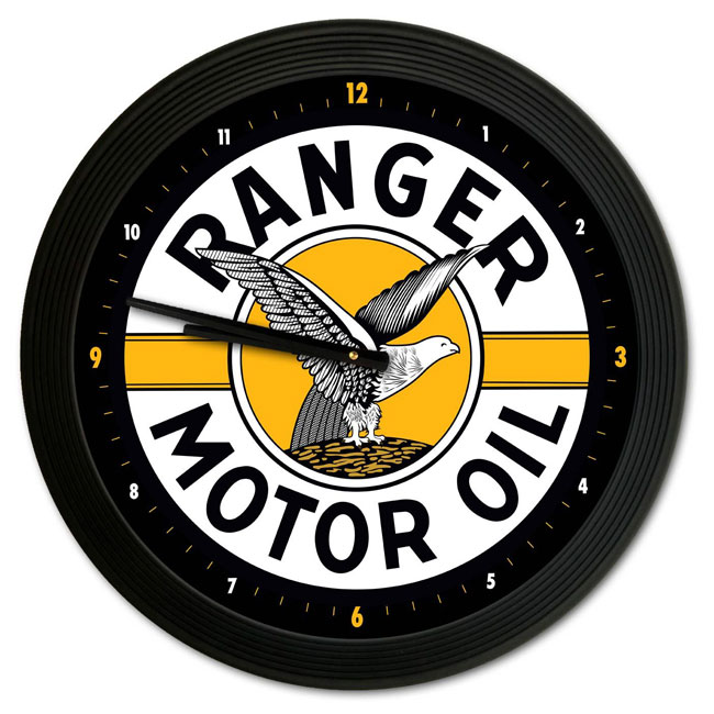 Ranger Motor Oil Garage Clock