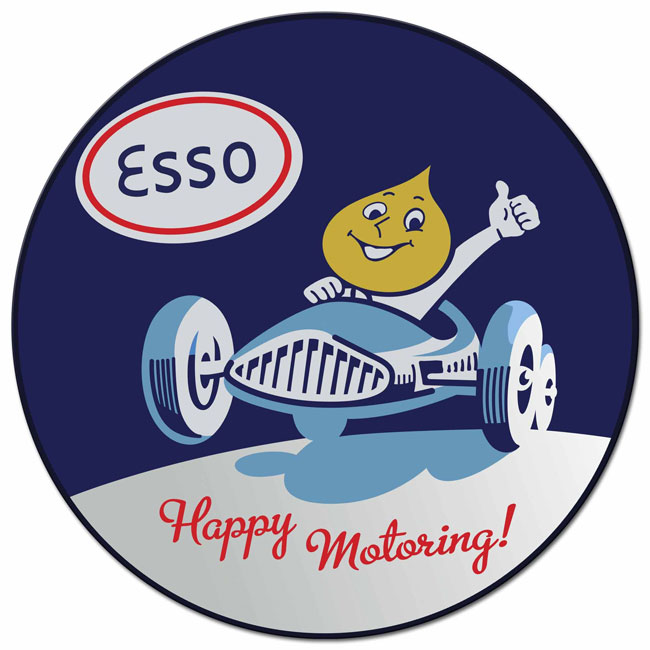 Esso Happing Motoring Sign