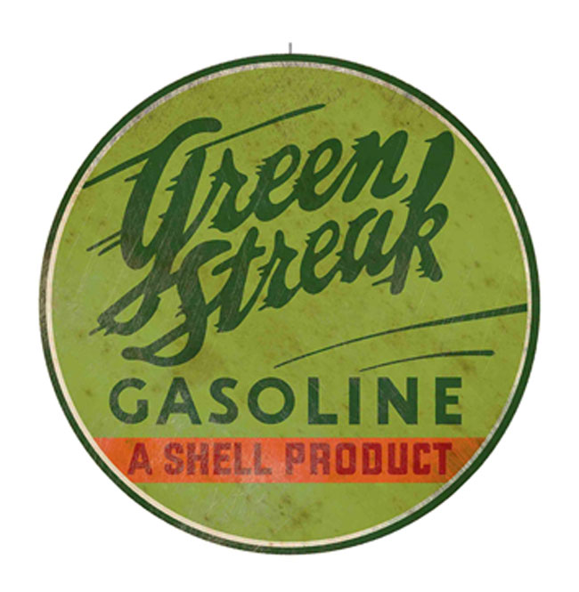 Green Streak Gas Sign