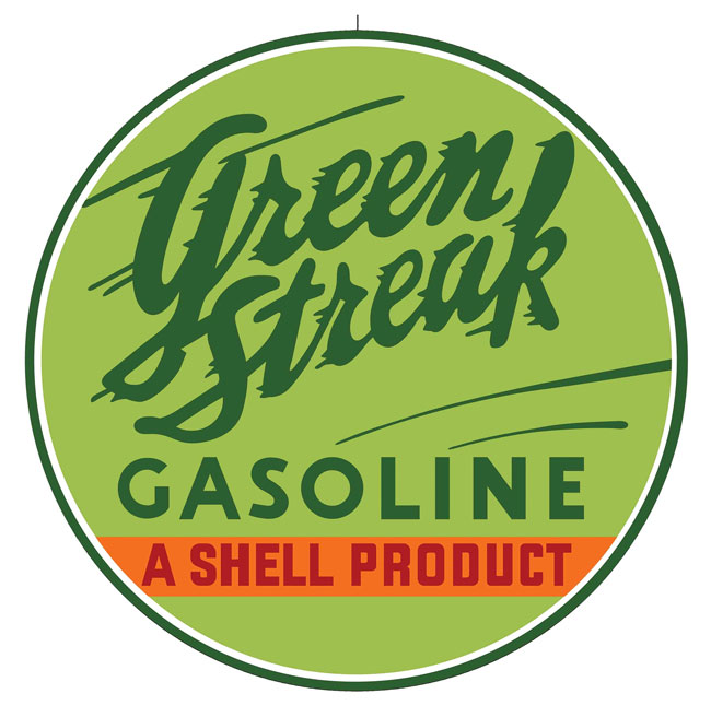 Green Streak Gas Sign