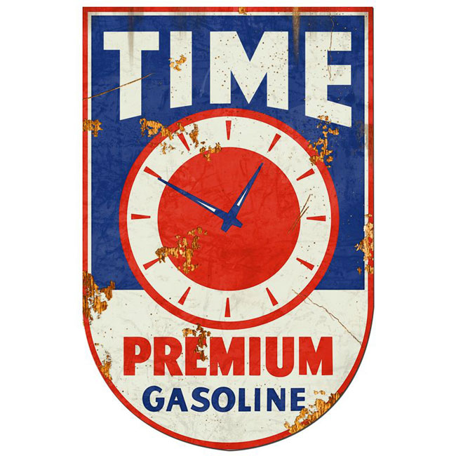 Time Gasoline Sign