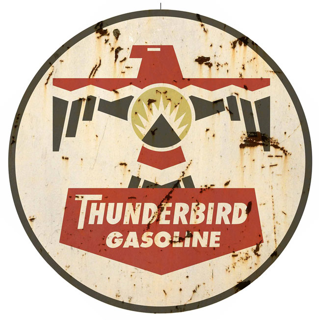 Thunderbird Gasoline Sign