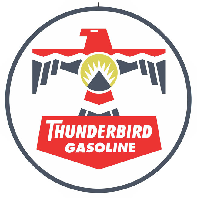 Thunderbird Gasoline Sign