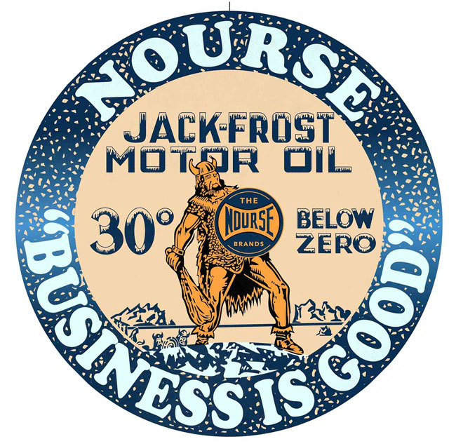 Nourse Motor Oil Sign 