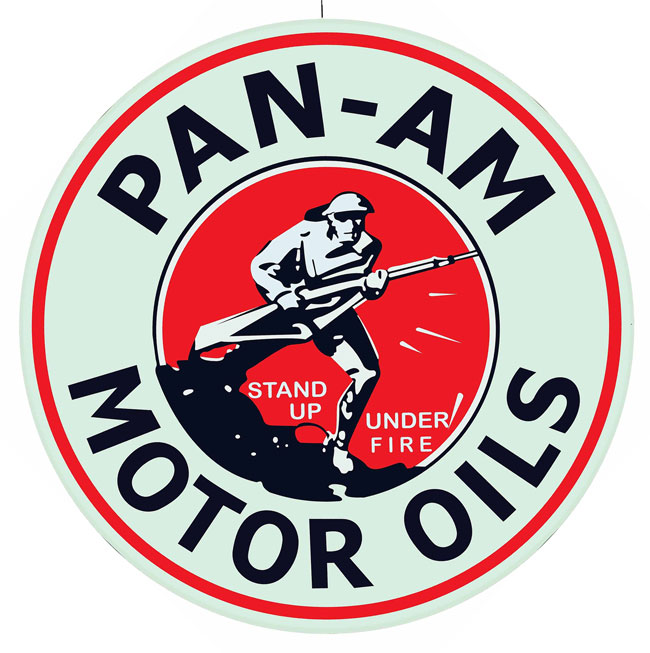 Pan Am Motor Oil Sign