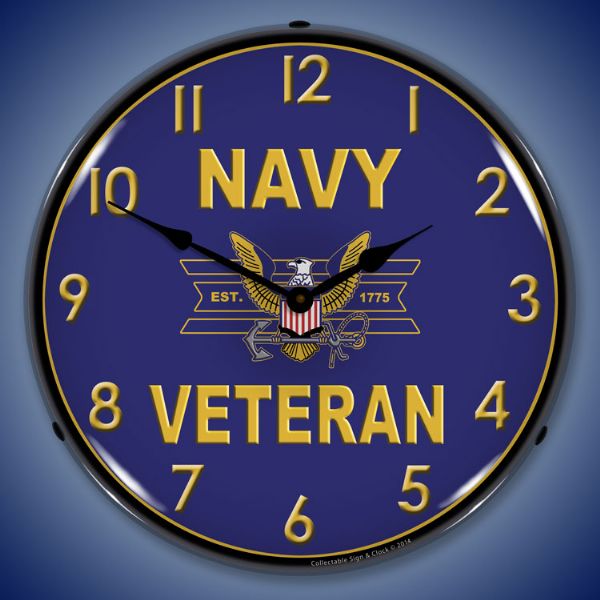 Navy Veteran Clock