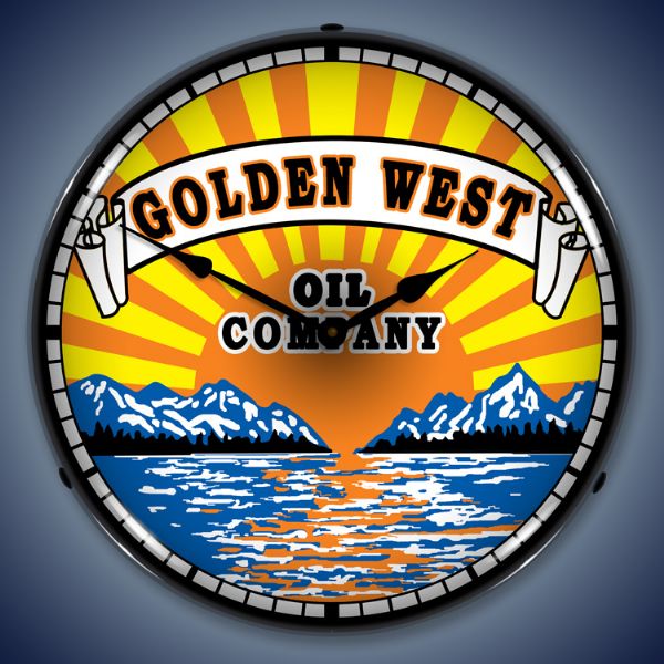 Golden West Oil Clock