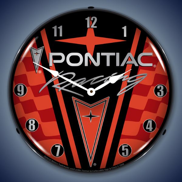 Pontiac Racing Clock