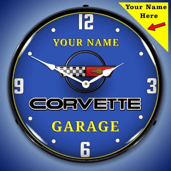C4 Corvette Personalized Clock