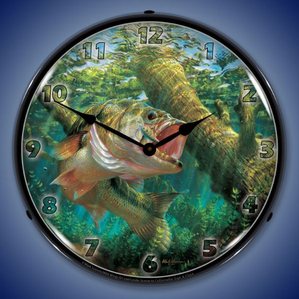 Bass Fishing Clock