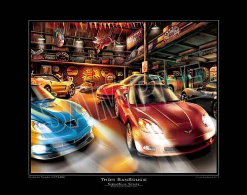 Favorite Things Corvette Art