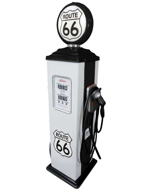 EV Vintage Gas Pump Charging Station