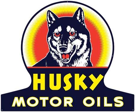 Husky Motor Oils Sign