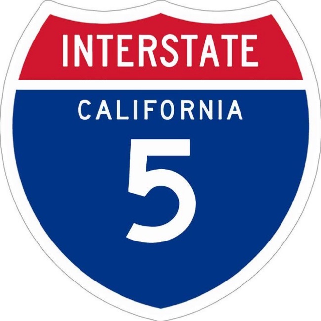 California Interstate 5 Sign