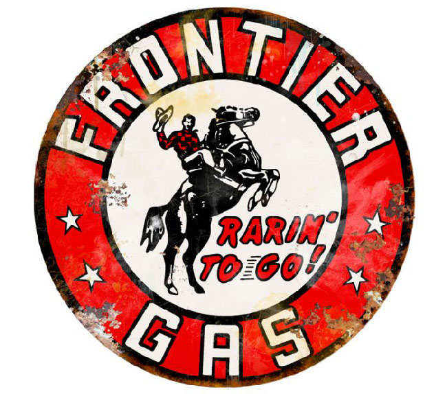 Frontier Gasoline Sign