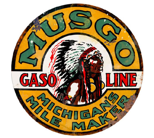 Musgo Gasoline Sign