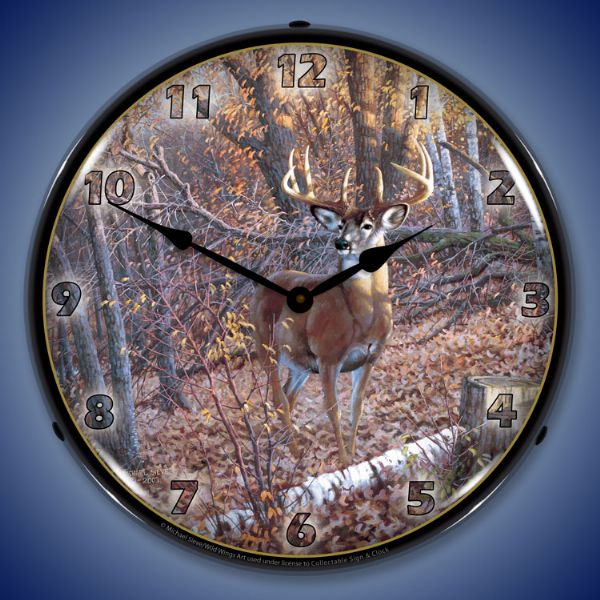 Great  White Tail Deer Clock