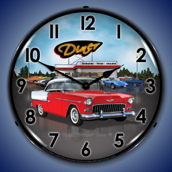 1955 Chevrolet Belair Lighted Clock