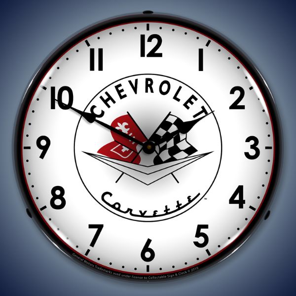 C1 Corvette Lighted Clock