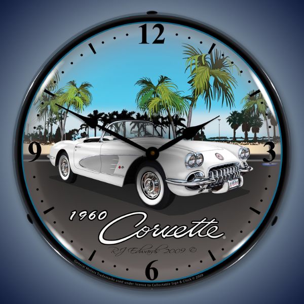 1960 Corvette Lighted Clock