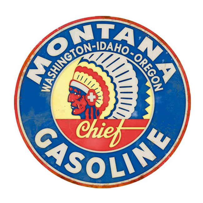 Montana Gasoline Sign