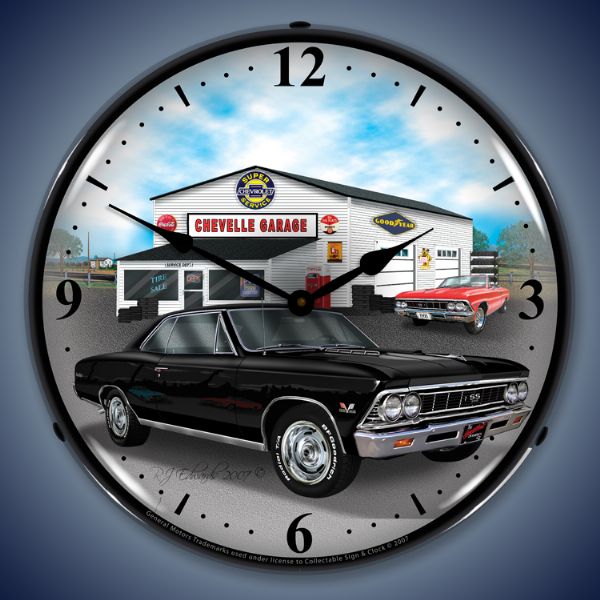 1966 Chevelle Lighted Clock