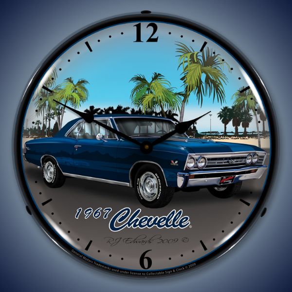 1967 Chevelle Lighted Clock