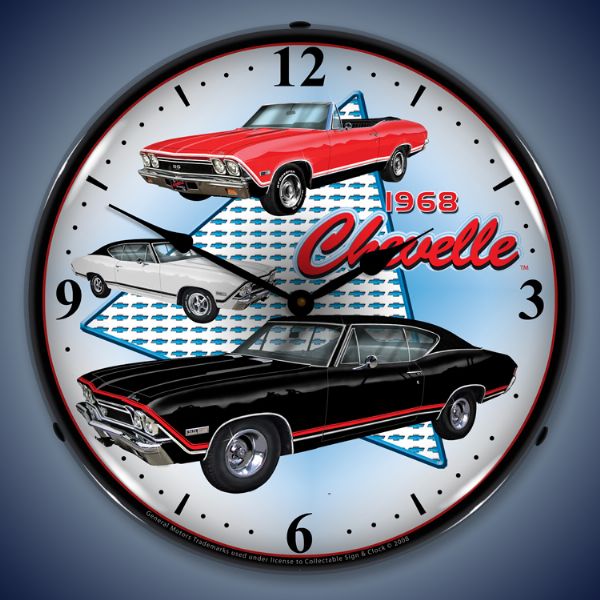 1968 Chevelle Lighted Clock
