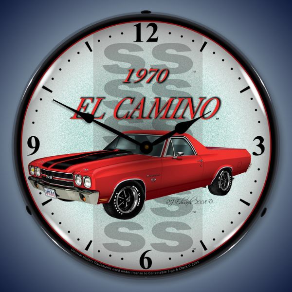 1970 El Camino Lighted Clock