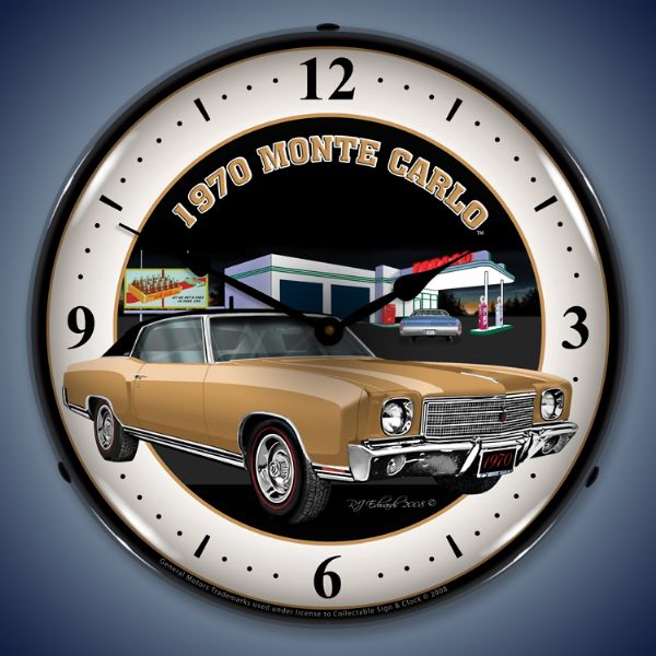 1970 Monte Carlo Lighted Clock