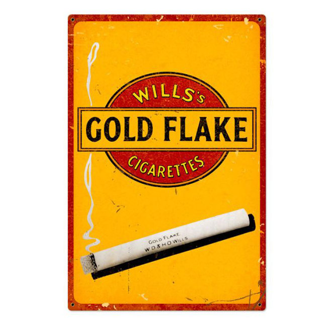 Wills Gold Flake Cigarette Sign