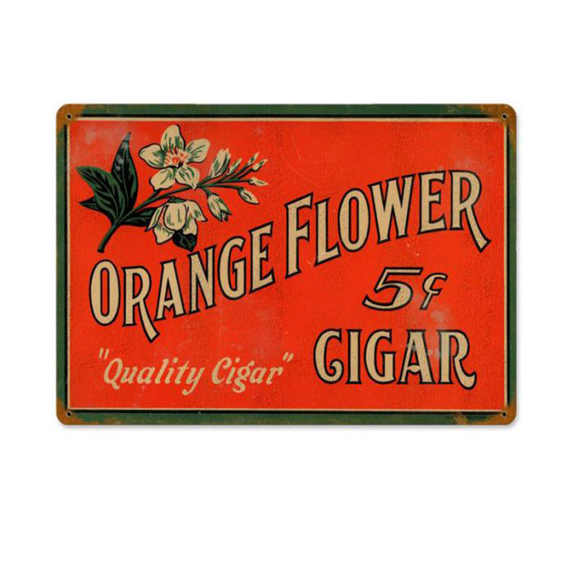 Orange Flower Cigar Company Sign