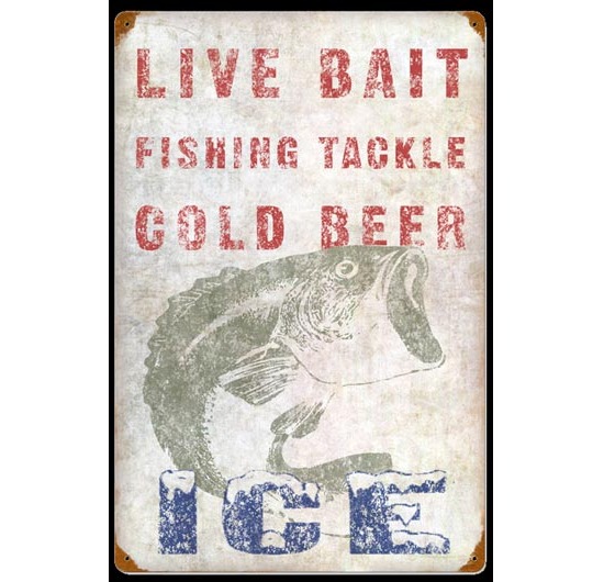 Live Bait Vintage Sign