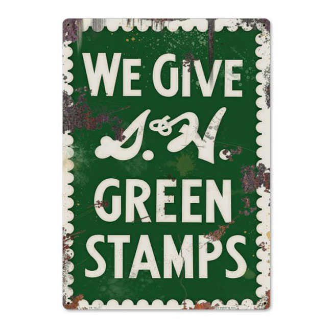 S&H Green Stamps Vintage Sign