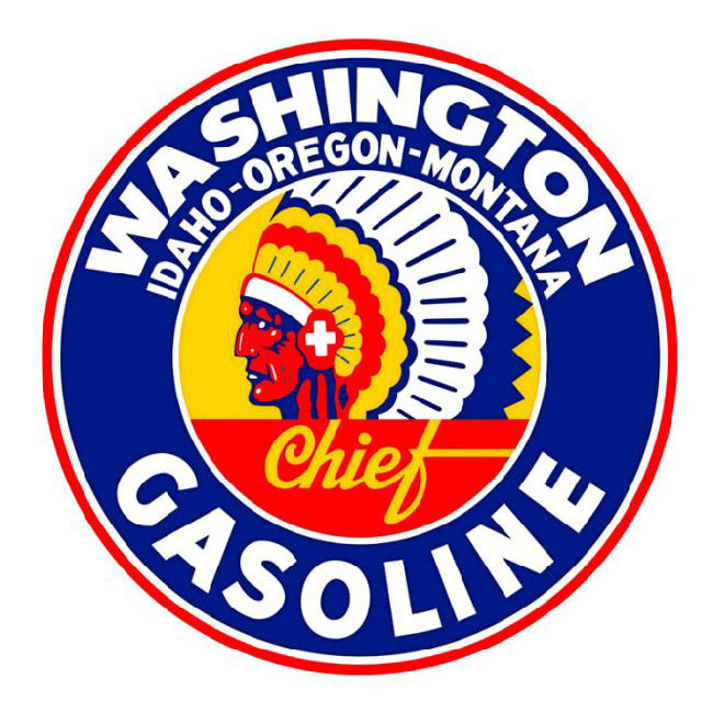 Washington Chief Wasatch Gasoline Sign