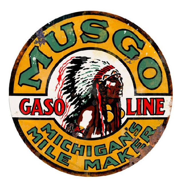 Musgo Gasoline Sign