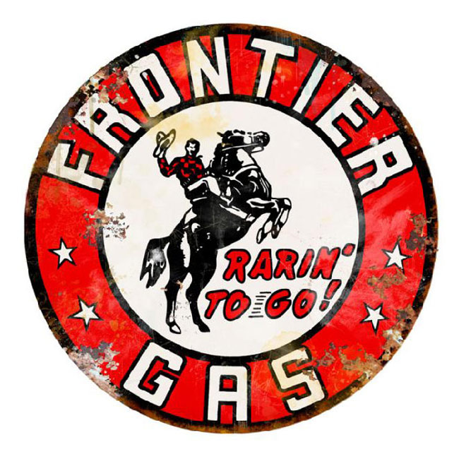 Frontier Gas Vintage Sign