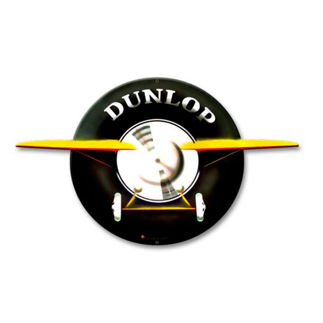 Dunlop Airplane Diecut Sign